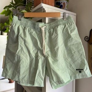 Barbour Men's Sea-foam Green Swim Trunks
